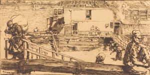 Le lavoir - Auguste Lepere