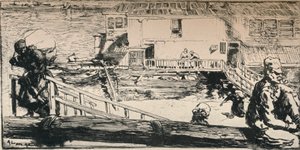 Bateau de lavage, 1915 - Auguste Louis Lepère