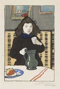 Jeune fille avec une cruche, 1890 - Auguste Louis Lepère