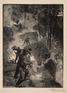 Brûleurs de fougères - Auguste Louis Lepère