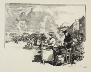 Débarcadère des bateaux-omnibus - Auguste Louis Lepère