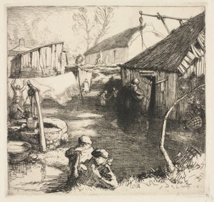 Quartiers des pêcheurs (Saint-Jean-de-Monts) - Auguste Louis Lepère