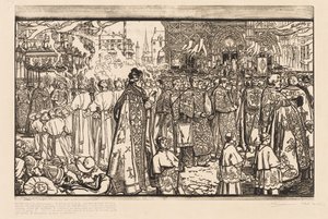 La Procession de la Fête-Dieu à Nantes - Auguste Louis Lepère