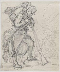 La Retraite après Charleroi - Auguste Louis Lepère