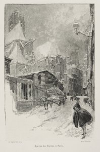 La Rue des Barres, Paris - Auguste Louis Lepère