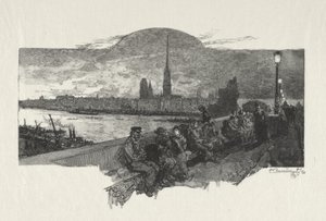 Rouen Illustré: Le Pont de Pierres - Auguste Louis Lepère