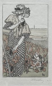 Almanach de Paris, 1897: Automne - Auguste Louis Lepère