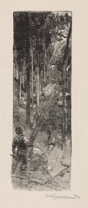 Abattage des pins, 1887