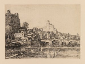 Auguste Lepère : Clisson Loire-Maritime, 1909 - Auguste Louis Lepère