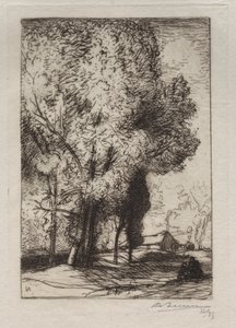 Bourrine dans les Peupliers - Auguste Louis Lepère