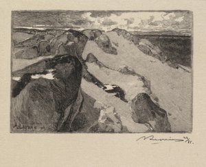 Forêt de Fontainebleau : Arbonne, Le Gros Sablon La Forêt de Fontainebleau... - Auguste Louis Lepère