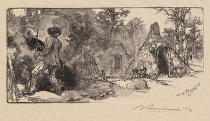 Forêt de Fontainebleau: Les Charbonniers - Auguste Louis Lepère