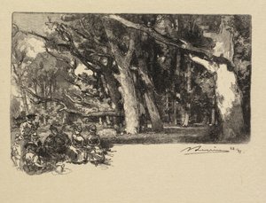 Forêt de Fontainebleau : Midi sous bois, 1890
