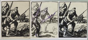 Infanterie russe, 1914 - Auguste Louis Lepère