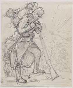 La Retraite après Charleroi - Auguste Louis Lepère