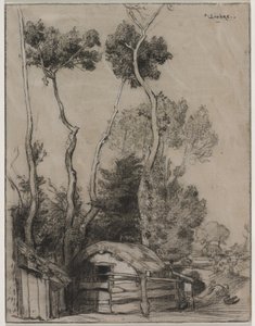 Paysage avec chalets