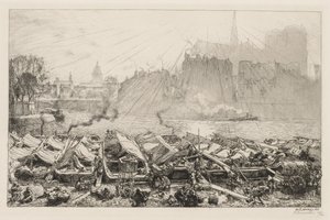 Le Grand Marché aux Pommes, 1917