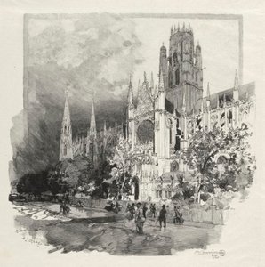 Rouen Illustré: Église Saint Ouen - Auguste Louis Lepère