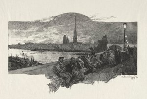 Rouen Illustré: Le Pont de Pierres - Auguste Louis Lepère