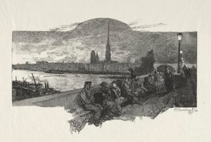 Rouen Illustré : Le Pont de Pierres - Auguste Louis Lepère