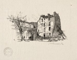 Saint Julien le Pauvre : Le Presbytère - Auguste Louis Lepère