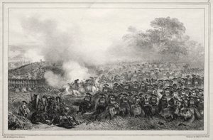 Album pour 1835 : Carré enfoncé..., 1835 - Auguste Raffet