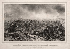 Dernière charge des lanciers rouges à Waterloo - Auguste Raffet