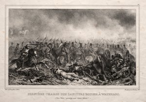 Dernière charge des lanciers rouges à Waterloo - Auguste Raffet