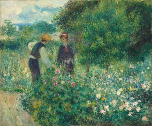 Cueillir des fleurs - Auguste Renoir
