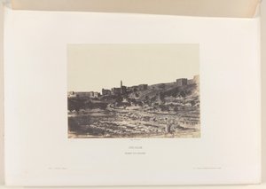 Bassin de Birket-es-Soultan hors des anciens remparts de Jérusalem - Auguste Salzmann