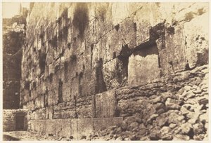 Jérusalem. Enceinte du Temple, côté Ouest. Heit-el-Morharby - Auguste Salzmann