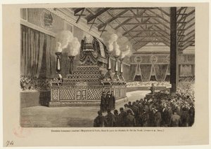 Derniers honneurs à Giacomo Meyerbeer à Paris, à la gare du Nord le 6 mai 1864, vers 1864 - Auguste Victor Deroy