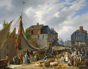 Chargement de bétail sur le 