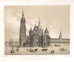 Vue de la cathédrale Saint-Isaac à l