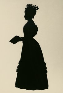 Silhouette de Susan Edmonstone Ferrier, appelée Susan Ferrier, romancière écossaise, vers 1830, par Augustin Edouart