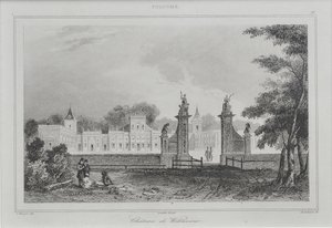 Vue du palais de Wilanów, 1840 - Augustin François Lemaiand#770tre