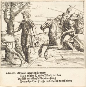Absalom tué par Joab - Augustin Hirschvogel