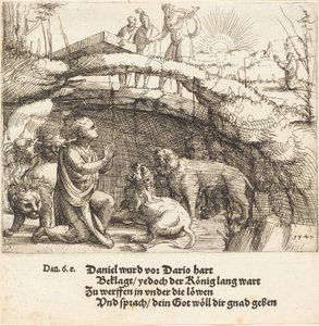 Daniel dans la fosse aux lions, 1549