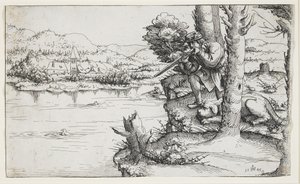 Chasse au canard avec des armes à feu, 1545 - Augustin Hirschvogel