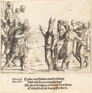 Melchisédek avec du pain et du vin, 1547