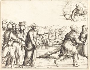 Le Seigneur adoucit les eaux de Mara - Augustin Hirschvogel