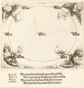 Malheur est prononcé sur les scribes et les pharisiens, 1549