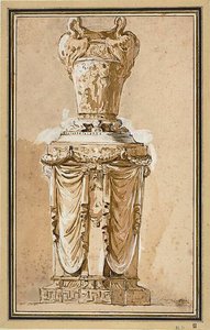 Projet de vase monumental - Augustin Pajou