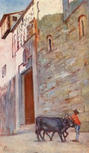 Une rue de Tolède (lithographie couleur)