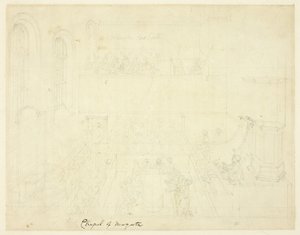 Étude pour la chapelle de Newgate, du Microcosme de Londres
