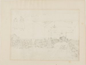 Étude pour la salle à manger, asile - Augustus Charles Pugin
