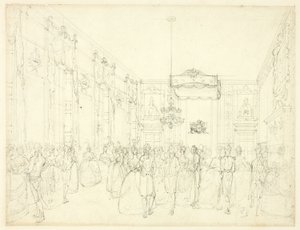 Étude pour le salon, St. James, du Microcosme de Londres