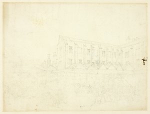 Étude pour le marché de Leaden Hall, du Microcosme de Londres