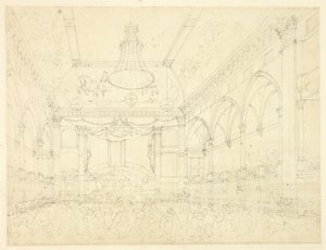 Étude pour la mascarade du Panthéon, du Microcosme de Londres
