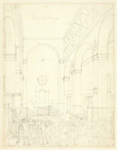 Étude pour la Bourse, de Microcosm of London - Augustus Charles Pugin